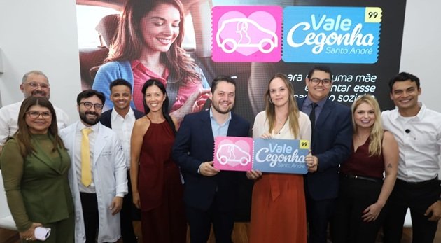 Santo André lança projeto Vale Cegonha em parceria com a 99 App